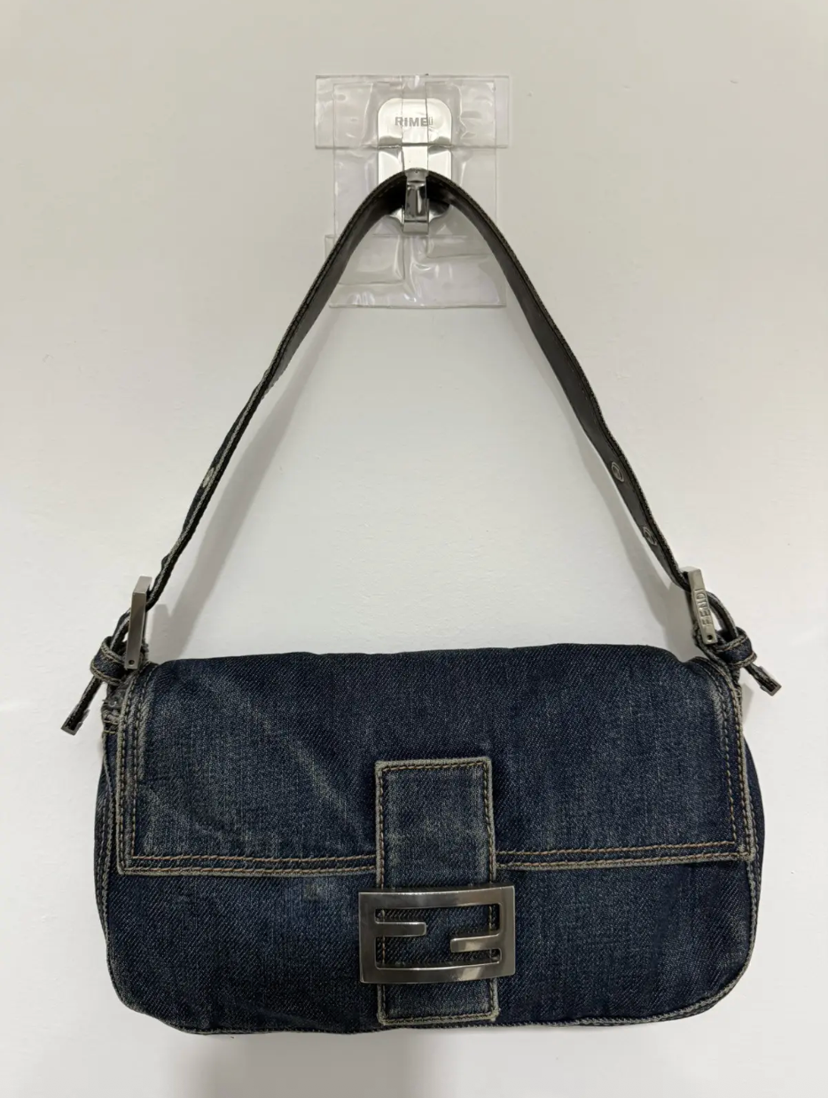 Fendi Baguette Denim Bag