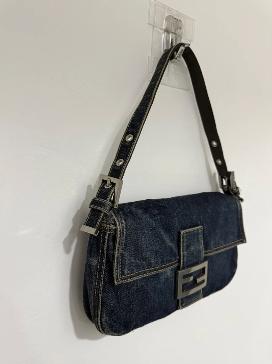 Fendi Baguette Denim Bag