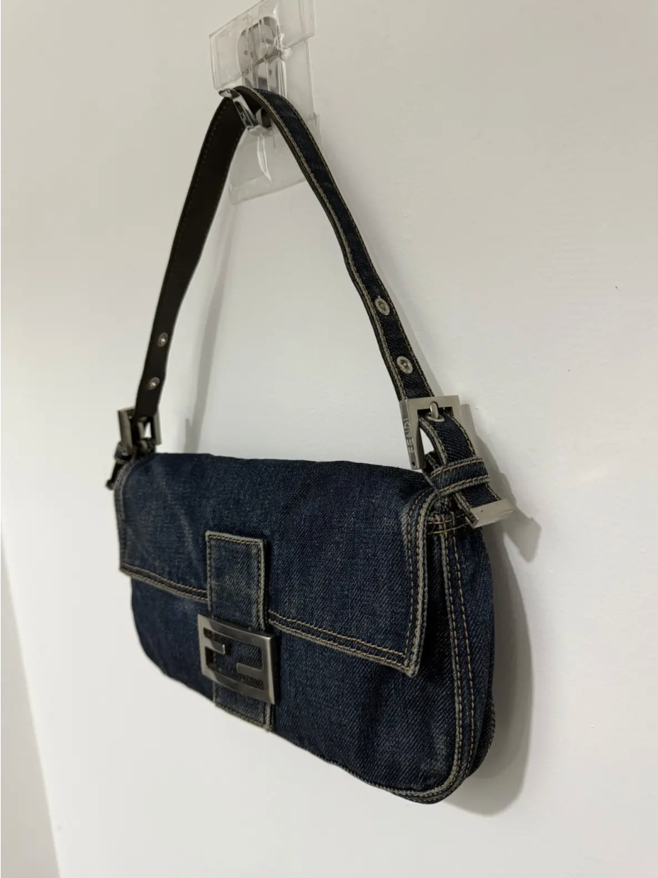 Fendi Baguette Denim Bag